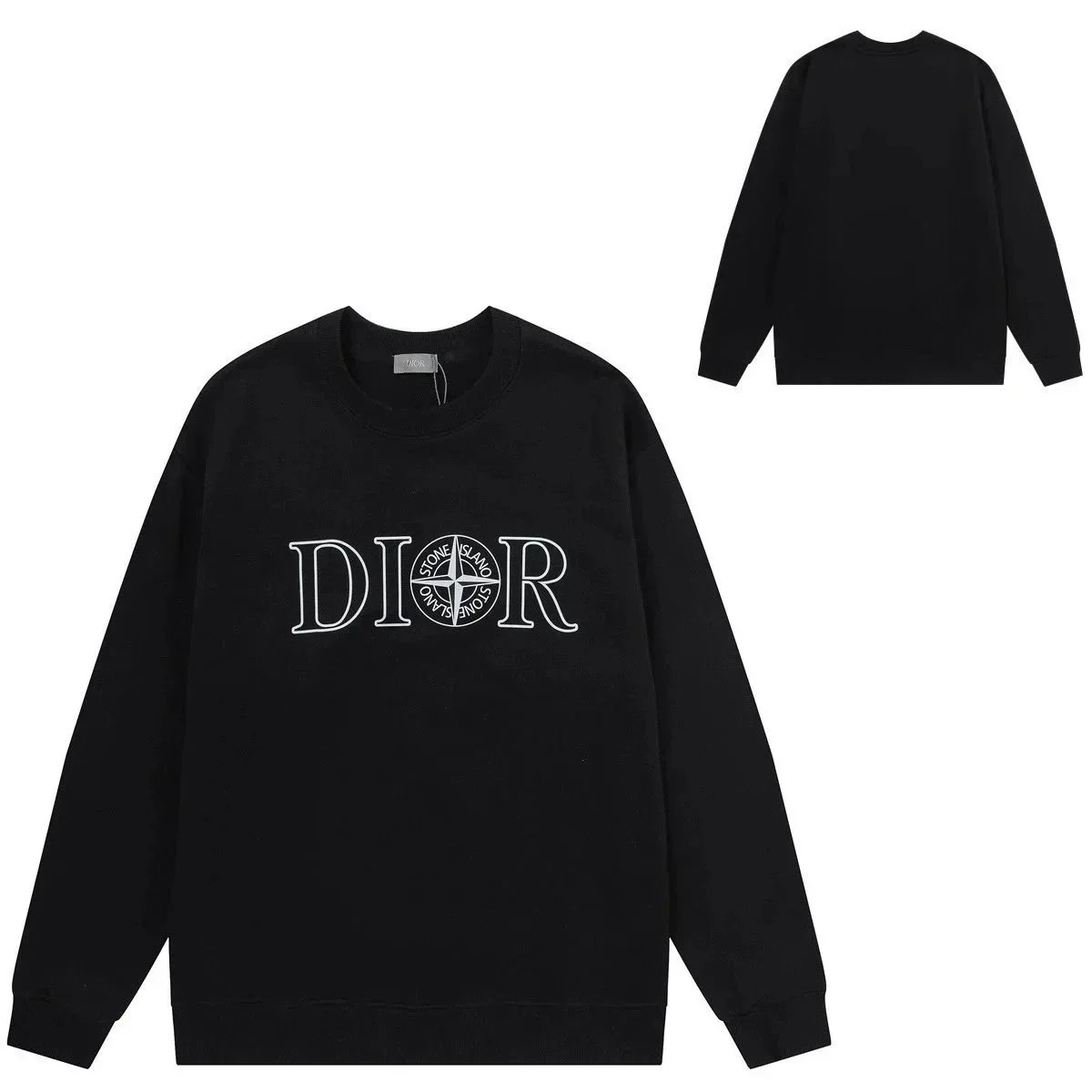 Dior Dior Black Classic Logo Sweatshirt Black
