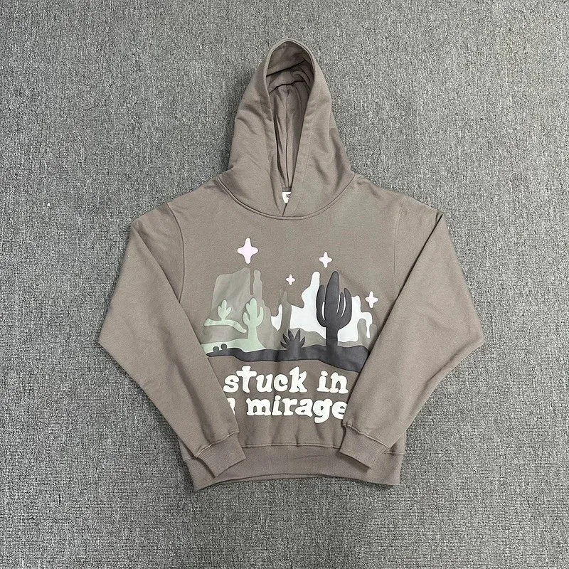 Other Unisex Desert Print Hoodie in h212卫衣 Color Brown - 1