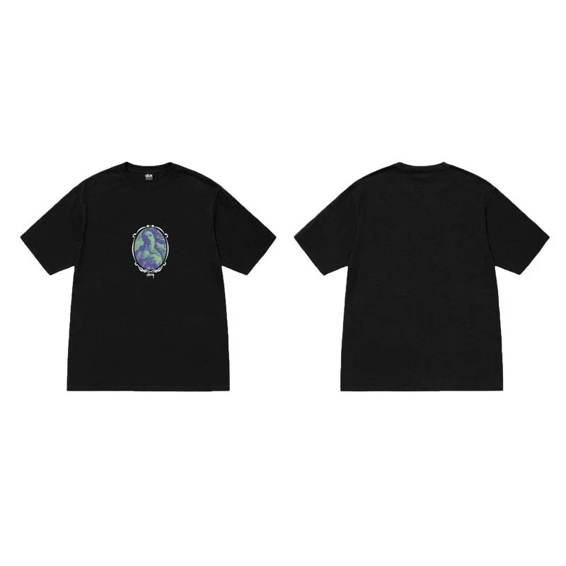 Other Black Earth Globe Graphic T-Shirt Black - 1