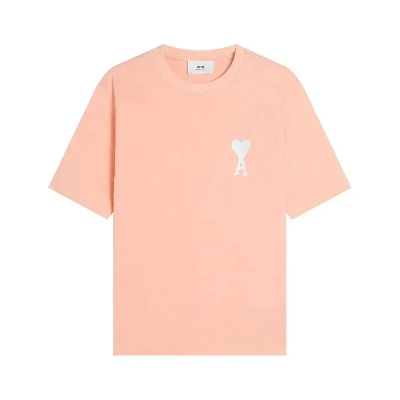 Ami Paris AMI Peach AMI Heart T-Shirt Multicolor - 1