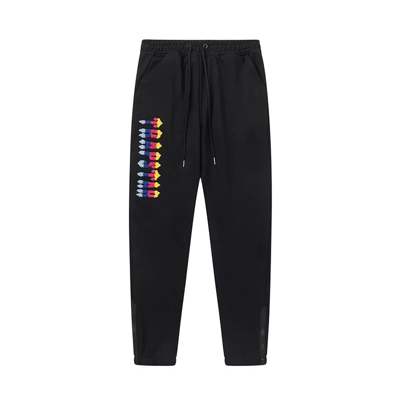A Bathing Ape BAPE Black Rainbow Logo Sweatpants Black - 1