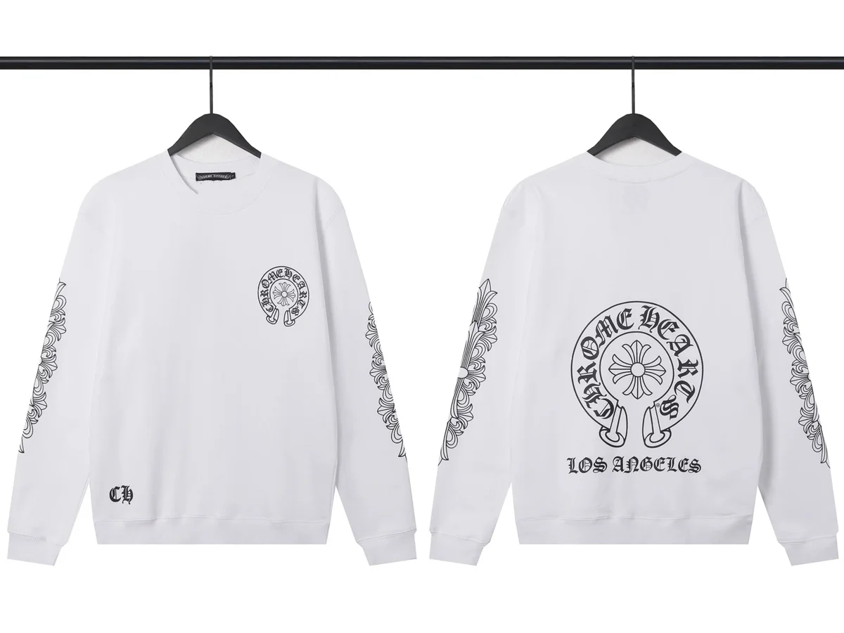 Chrome Hearts Chrome Hearts White One Heart Los Angeles Crewneck Sweatshirt White - 1