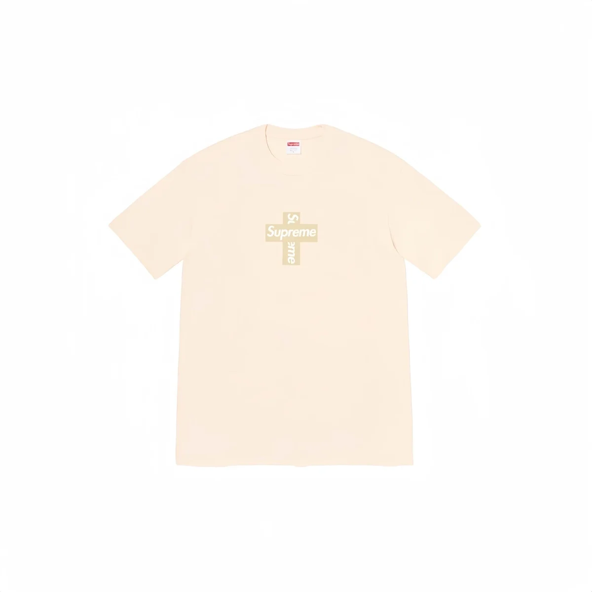 Supreme Supreme Cross Logo T-Shirt Cream Cream - 1