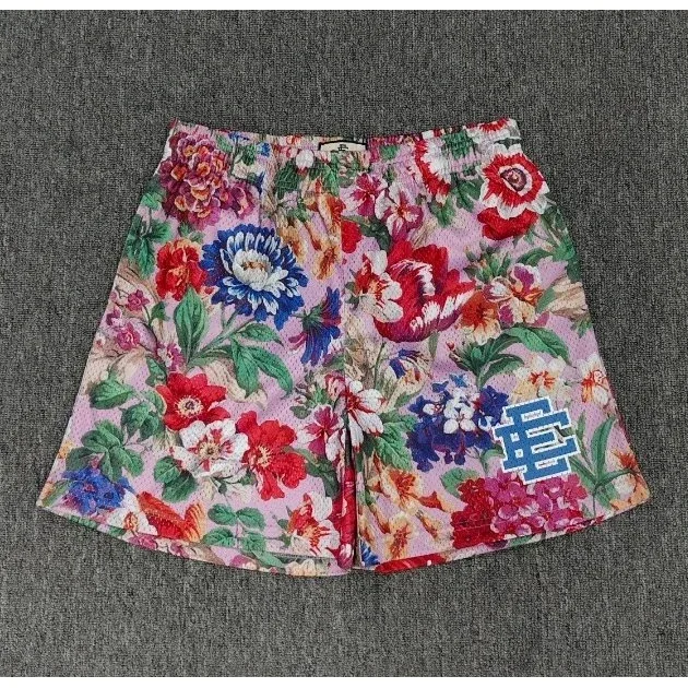 Other Floral Print Shorts e199 Casual Pink - 1