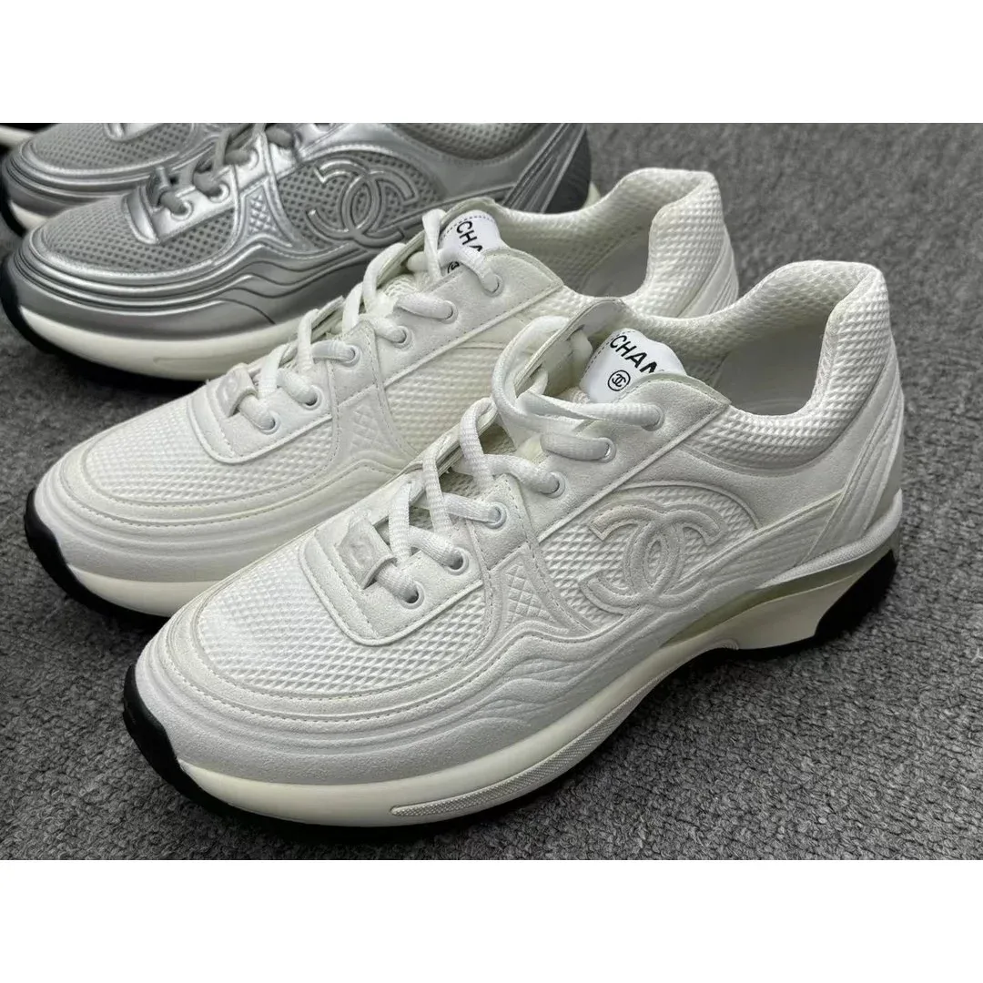 Chanel Chanel Runners White Solid Sneakers White