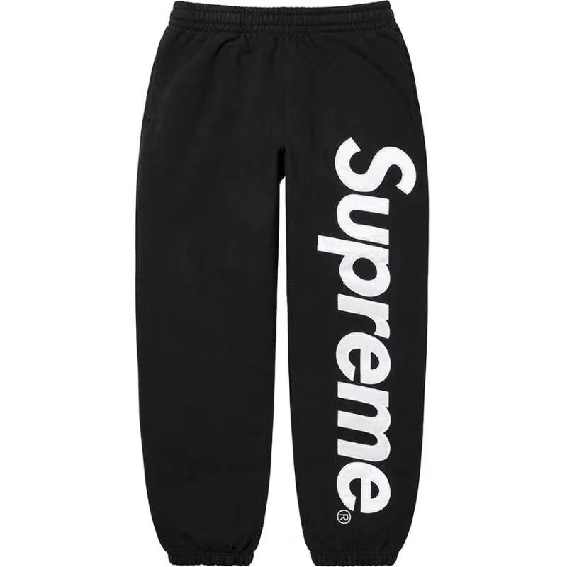 Supreme Supreme Supreme Sweatpants Black/White Black - 1