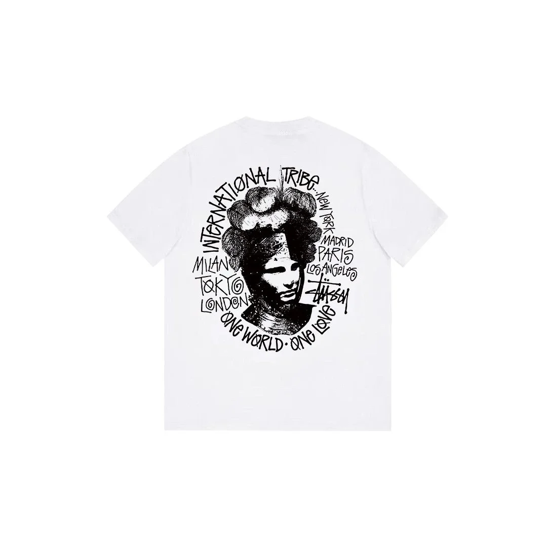 Stussy Stussy International Tribes White T-Shirt White - 1