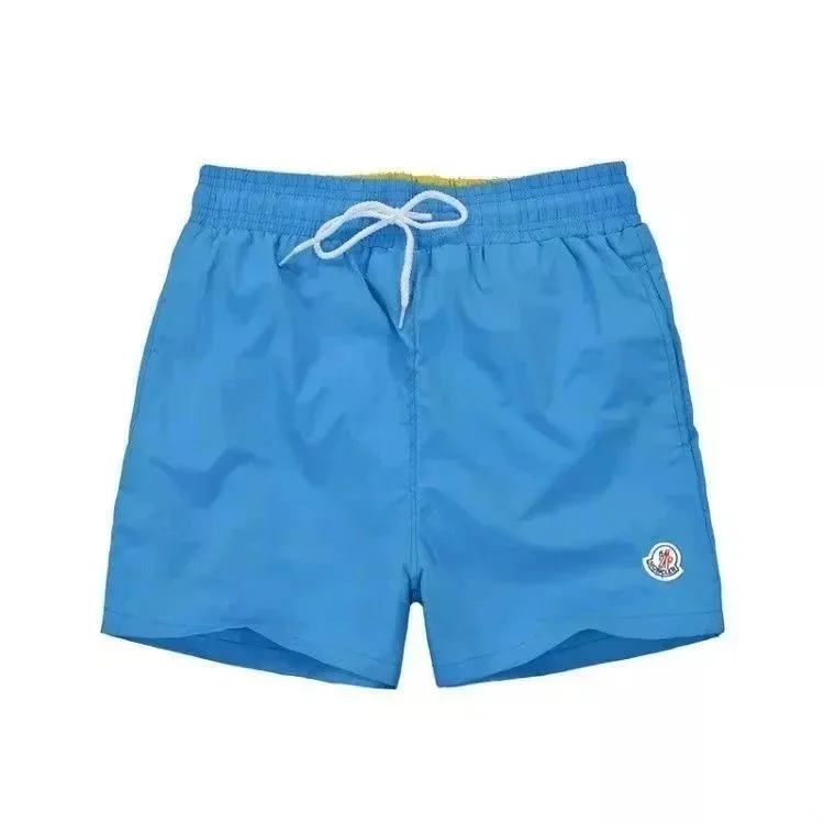 Moncler Moncler Blue Solid Swim Shorts Blue