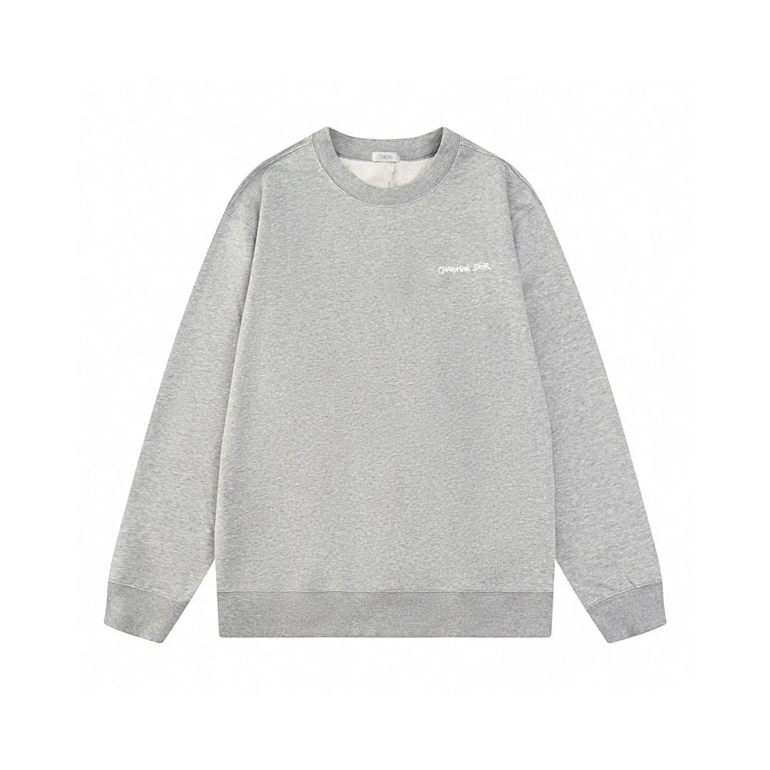 Dior Dior Grey 'Cherish Dior' Crewneck Sweatshirt Grey - 1