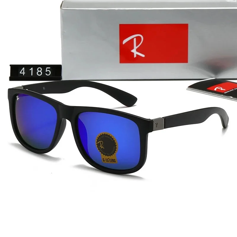 Ray-Ban Ray-Ban Classic Aviator Blue Lens Sunglasses 4185-D Black - 1