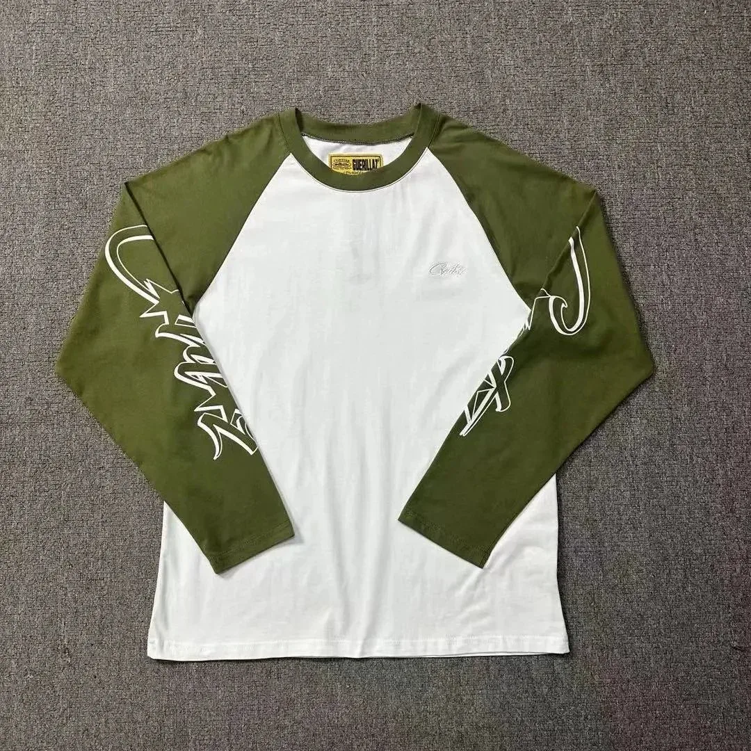 Other Olive Green/White Raglan Long-Sleeve T-Shirt White - 1