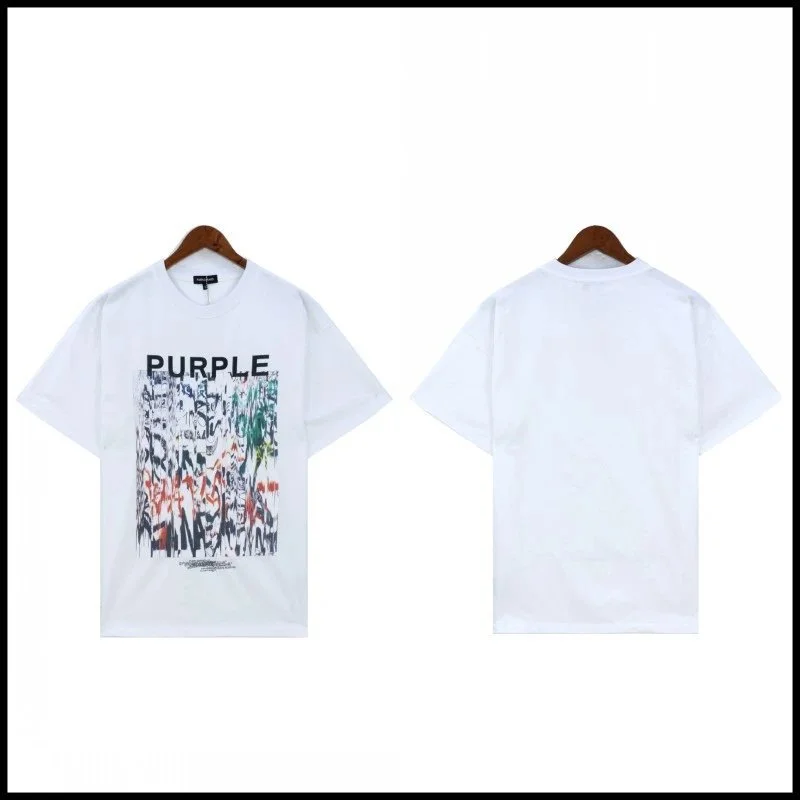 Purple Brand Purple Brand P001 White Graphic T-Shirt White - 1