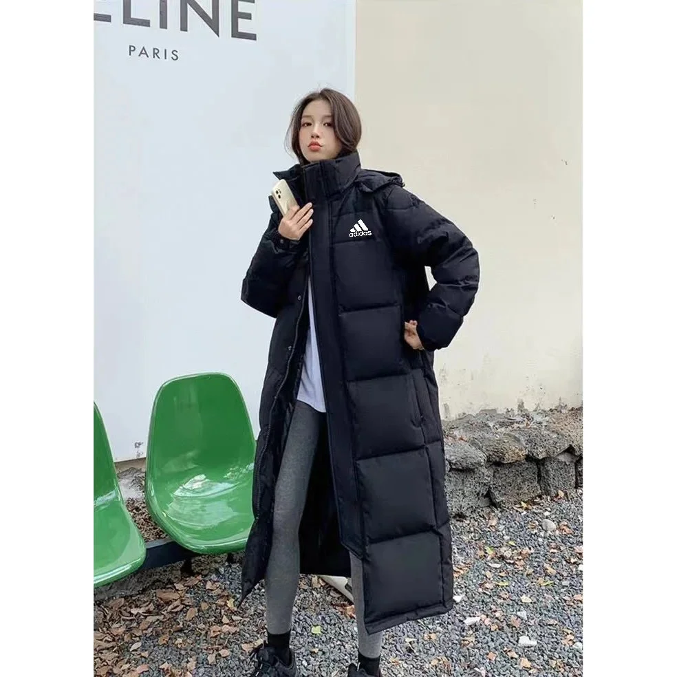 Adidas Adidas Classic Football Black Long Puffer Coat Black - 1