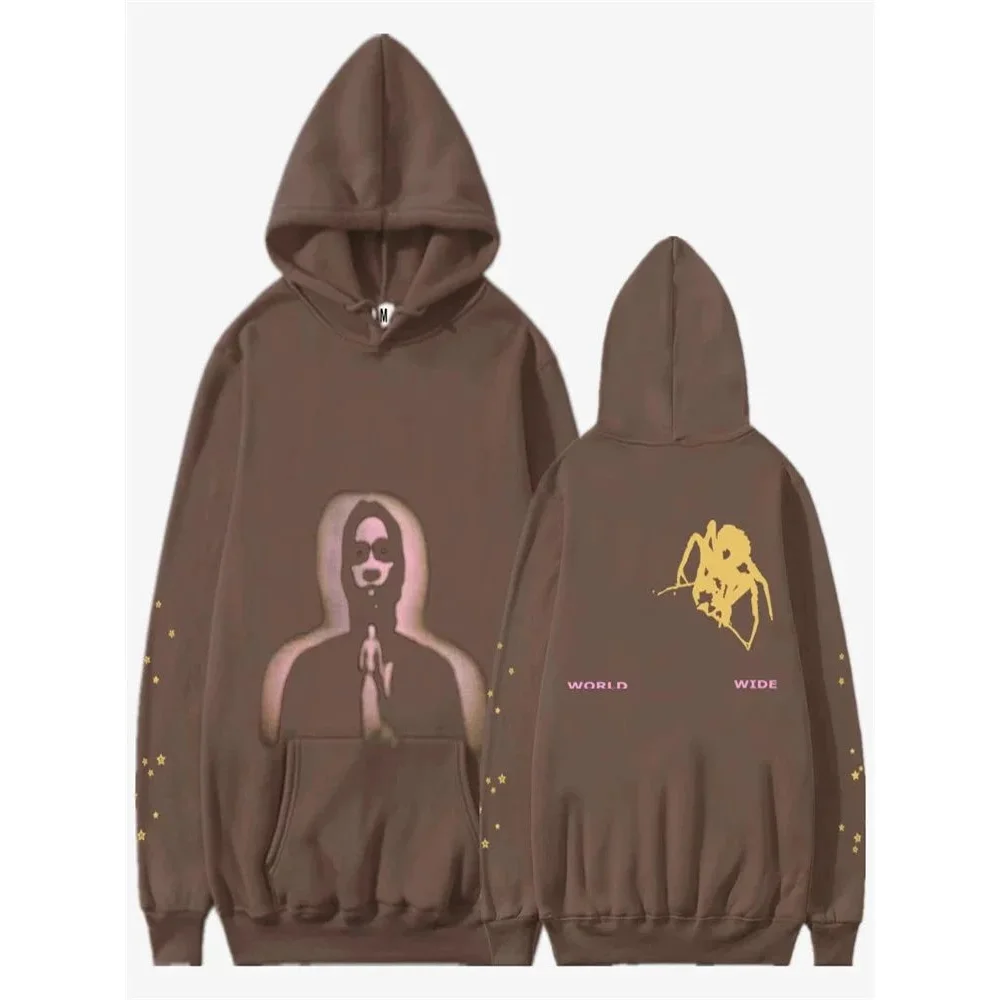 Other Coffee Brown Double-Sided Graphic Hoodie Brown - 1