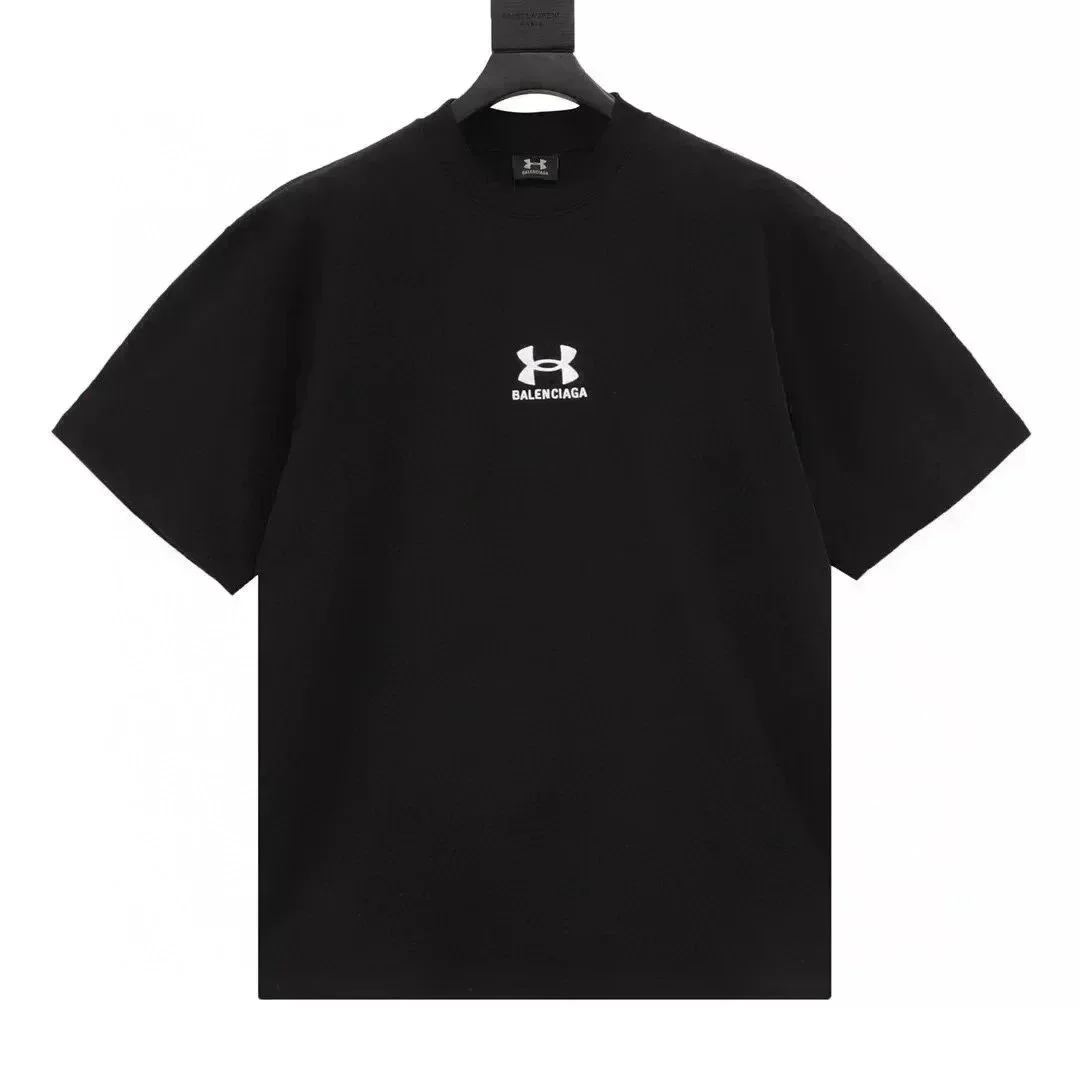Balenciaga Balenciaga Under Armour Black BA Logo T-Shirt Black - 1