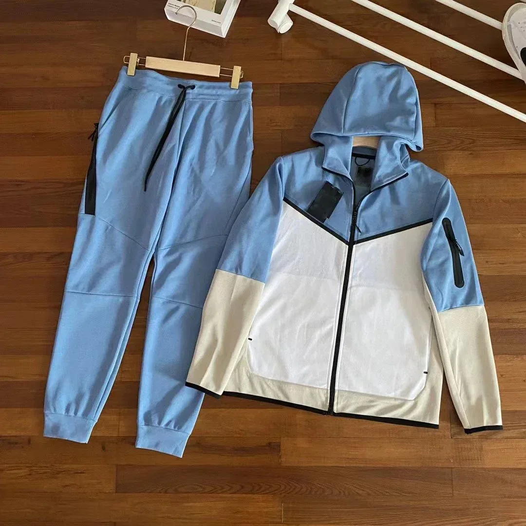 Other Sky Blue/White Colorblock Tracksuit Set Blue - 1