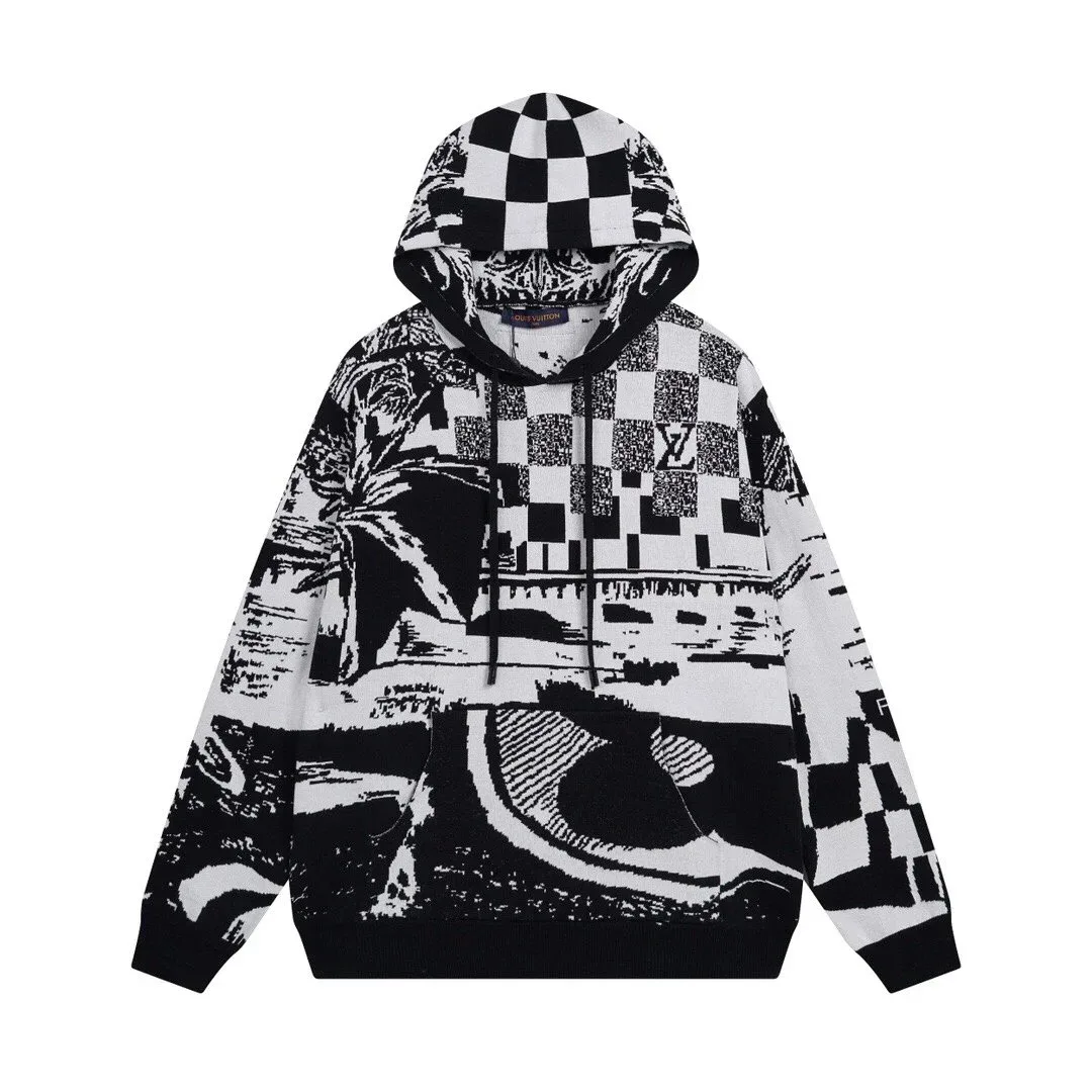 Louis Vuitton Louis Vuitton Monogram 12 Checkered Hoodie Multicolor