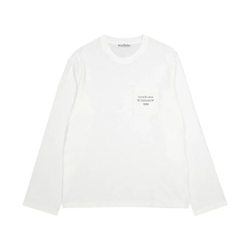 Acne Studios Acne Studios White Stockholm 1997 Pocket T-Shirt White - 1