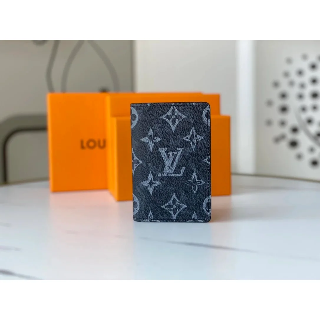 Portacarte con monogramma Louis Vuitton blu scuro