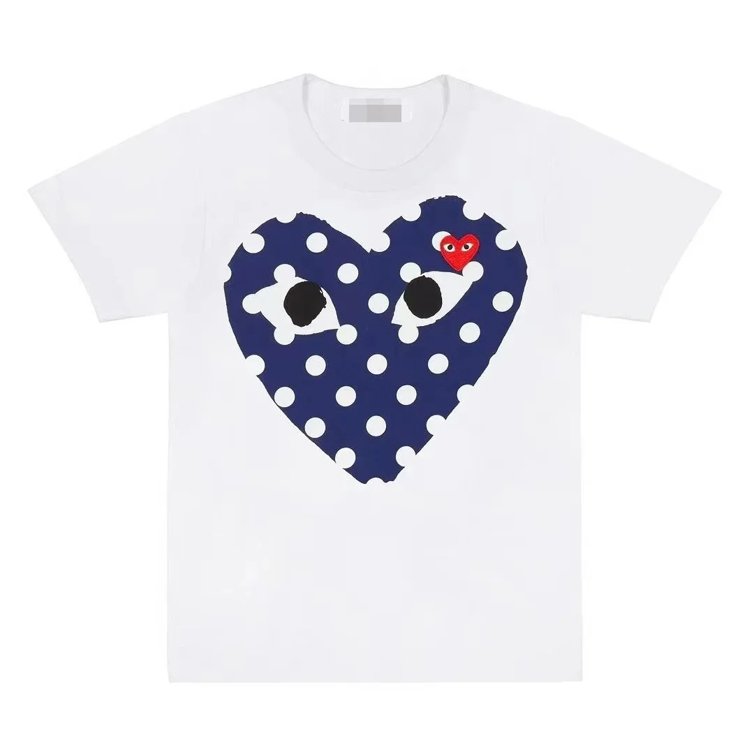 Comme des Garçons Comme des Garçons White Polka Dot Heart T-Shirt White - 1