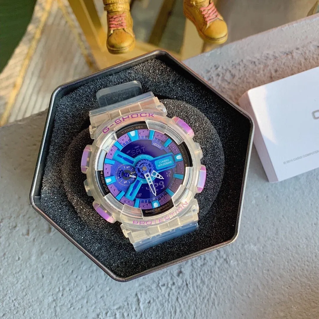 Casio Casio G-Shock GA-100 Purple Shockproof Watch Purple - 1