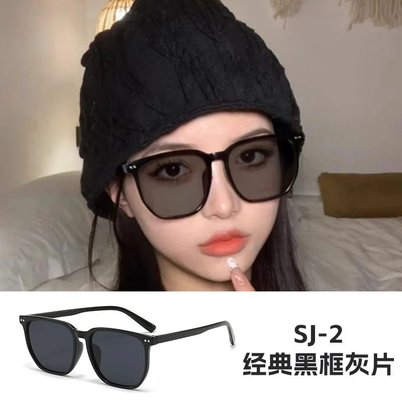 Other SJ-2 Black Frame Gray Lenses Sunglasses Black - 1