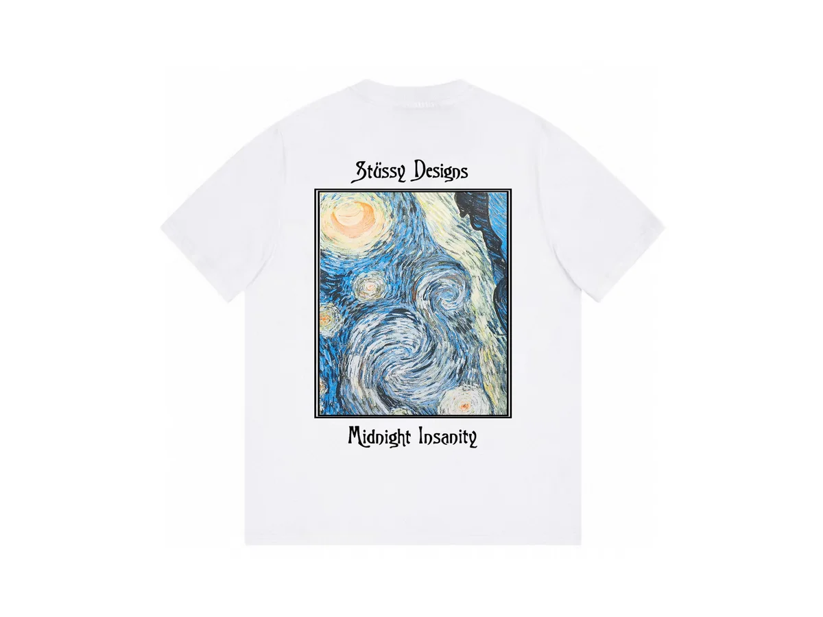 Stussy Stüssy Midnight Insanity White T-Shirt White - 1