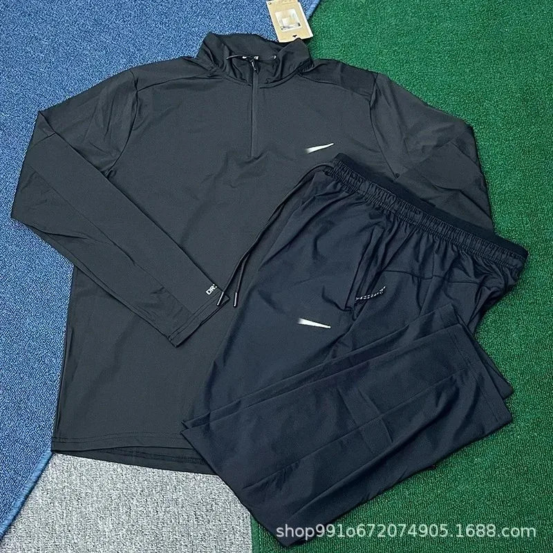 Nike Nike Air Tech Fleece Black Tracksuit Set Black
