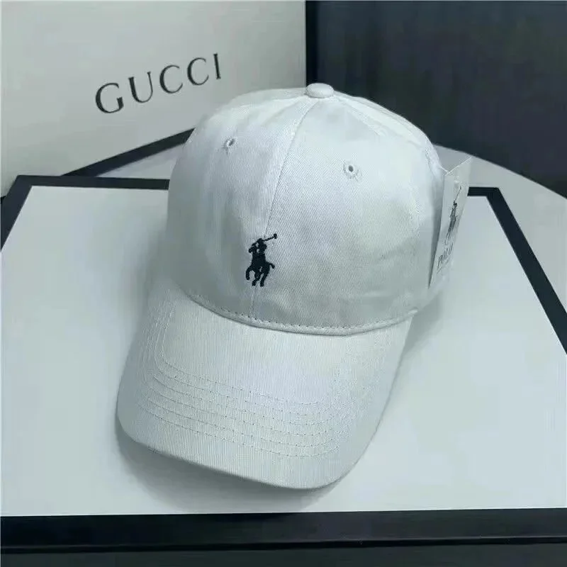 Polo Ralph Lauren Polo Ralph Lauren White Pony Embroidered Cap White - 1