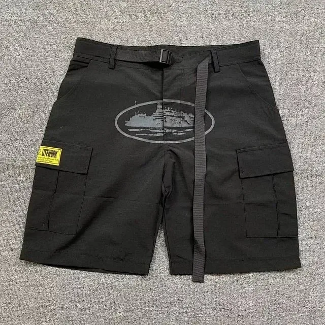 LITSWORK Black Cargo Shorts