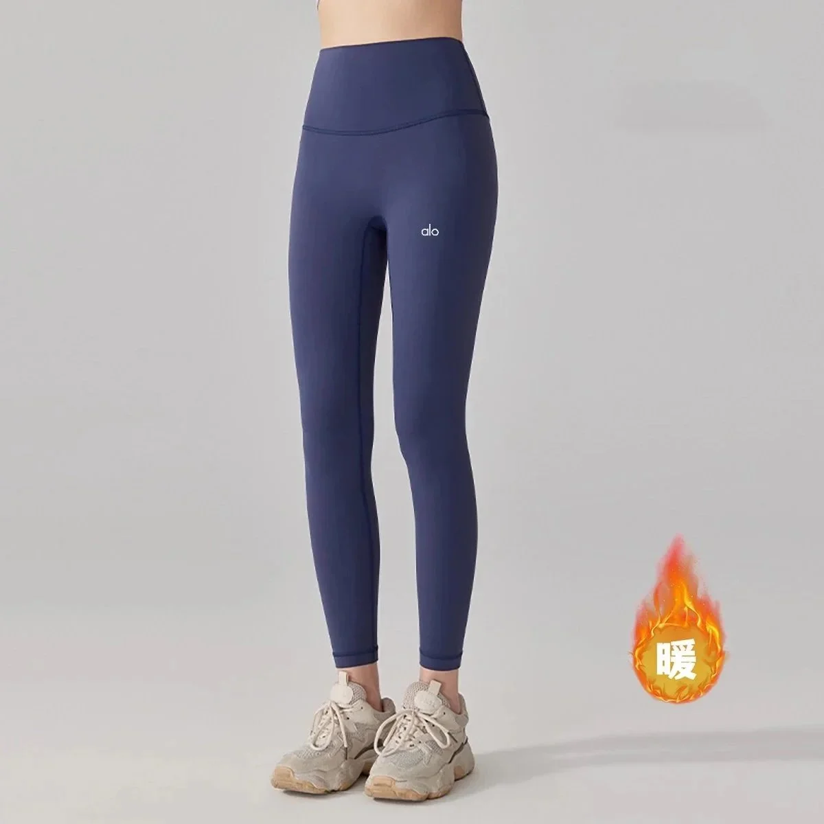 Alo Yoga Alo Navy Fleece Leggings Navy - 1