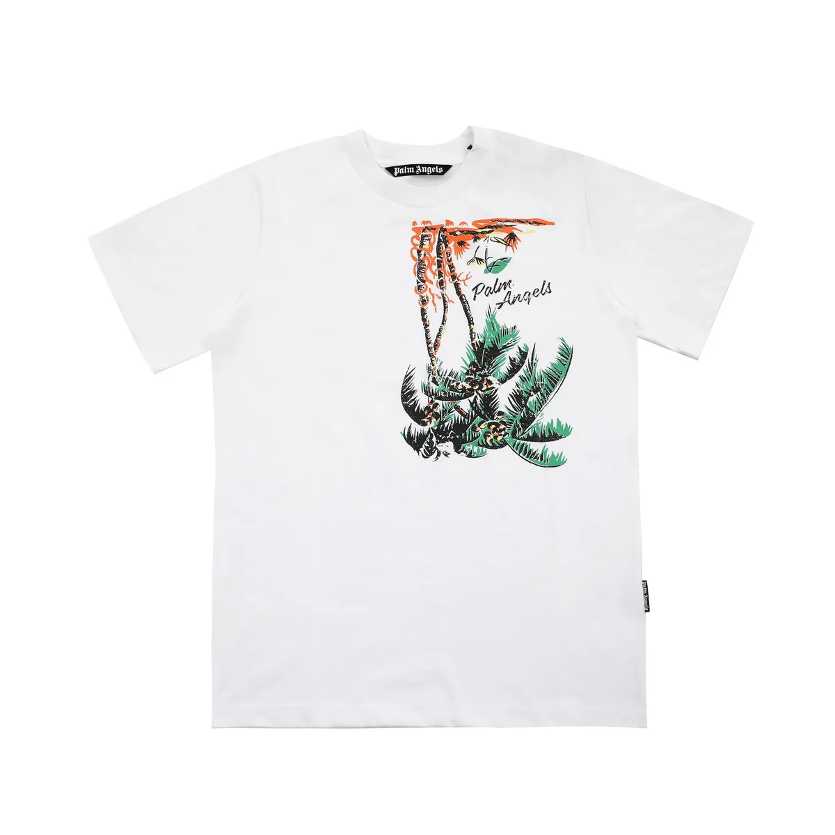 Palm Angels Palm Angels White Palm Tree T-Shirt White - 1