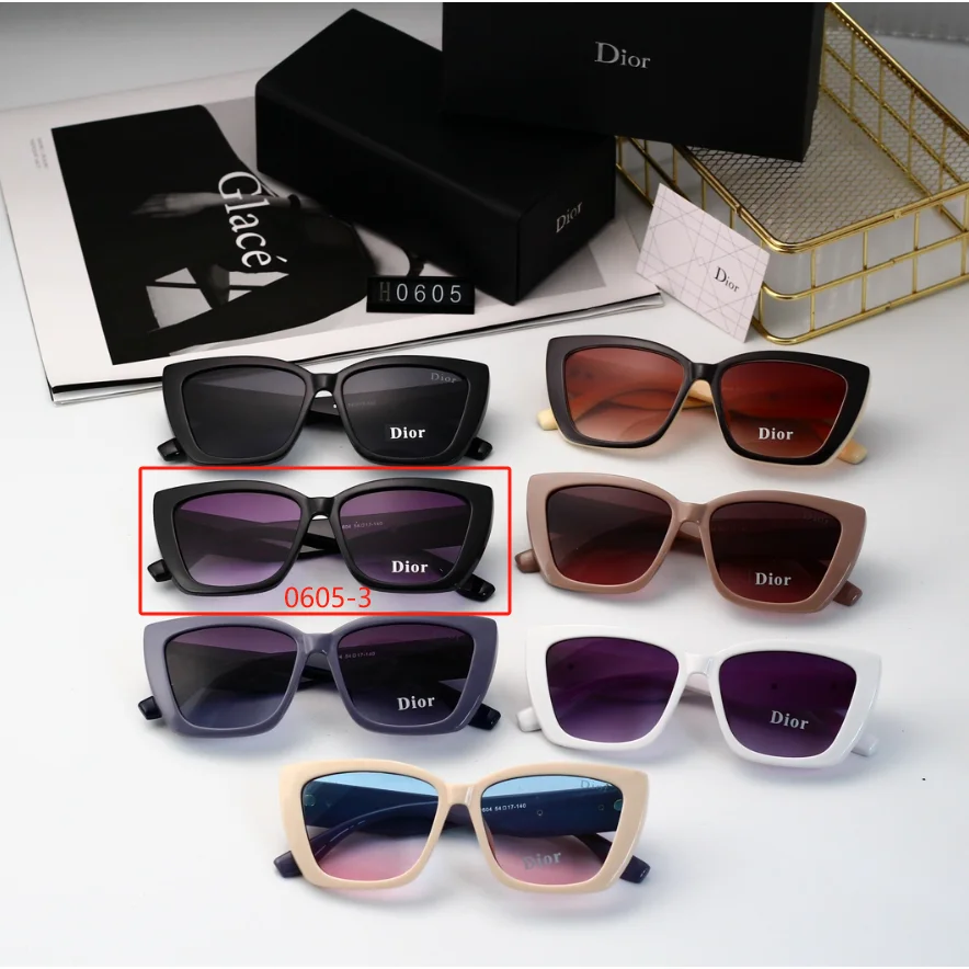 Dior Dior Dior Sauvage 0605-3 Black Cat-Eye Sunglasses Black - 1