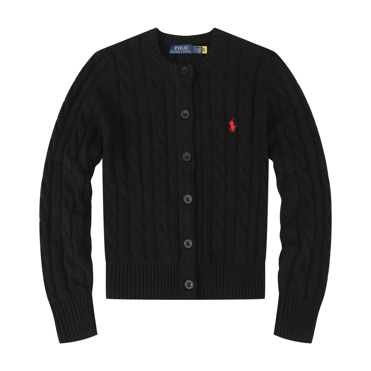 Polo Ralph Lauren Polo Ralph Lauren Cable Knit Cardigan Black Black - 1