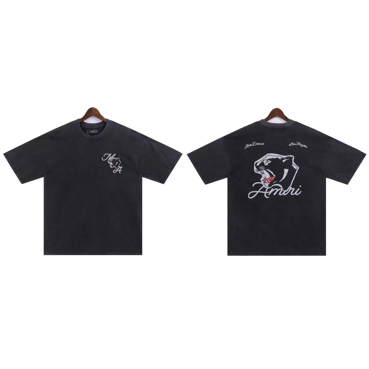 Amiri Amiri Black Panther Graphic T-Shirt Black - 1