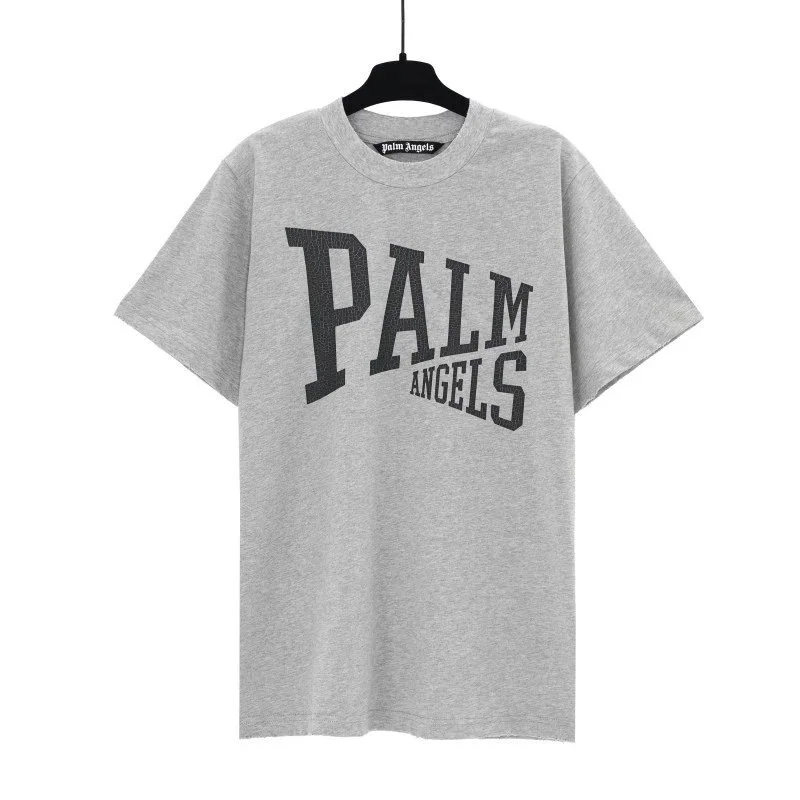 Palm Angels Palm Angels Grey 'PALM ANGELS' T-Shirt Grey - 1