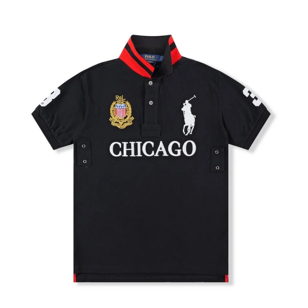 Polo Ralph Lauren Ralph Lauren Polo Bear Chicago Black Polo Shirt Black