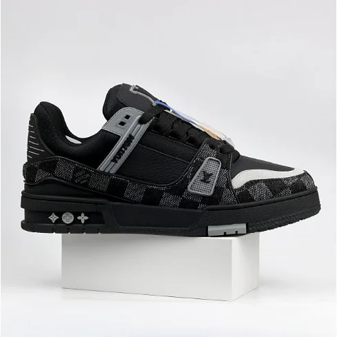 Louis Vuitton Louis Vuitton LV Trainer Black Monogram Sneakers Black