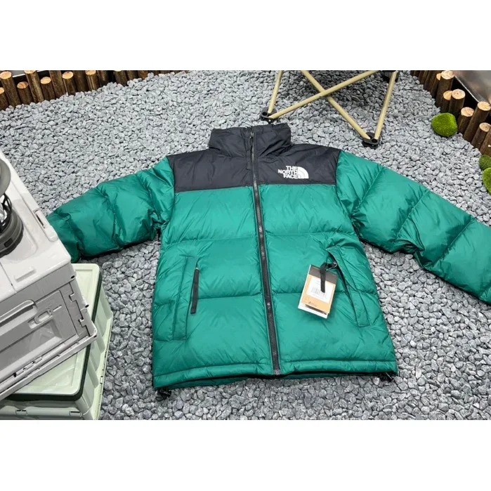 The North Face The North Face Nuptse Emerald Green/Black Puffer Jacket Green