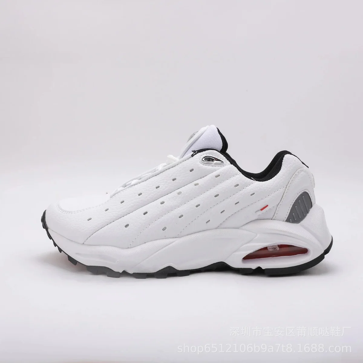 Other Unisex White Leather Sneakers with Air Cushion White - 1