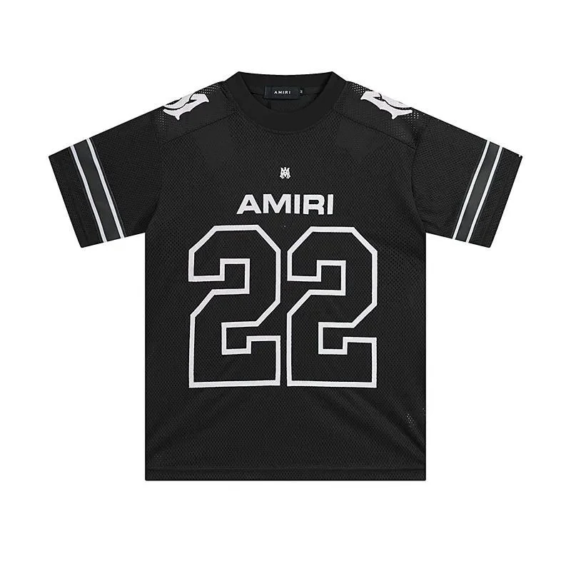Amiri Amiri Black 22 Mesh Jersey T-Shirt Black - 1