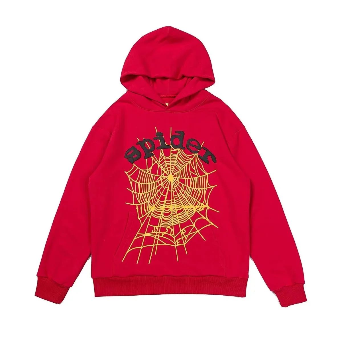 SP5DER SP5DER Spider Red & Yellow Web Hoodie Red - 1