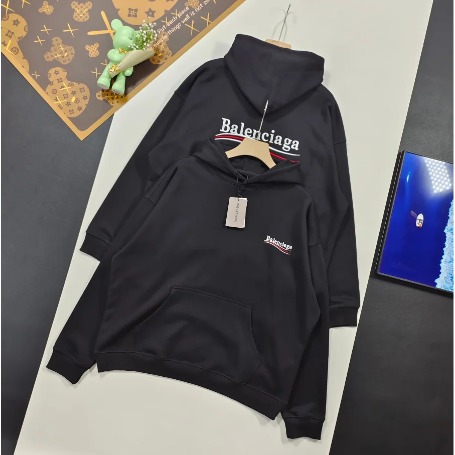 Balenciaga Balenciaga Triple Black Hoodie Black - 1