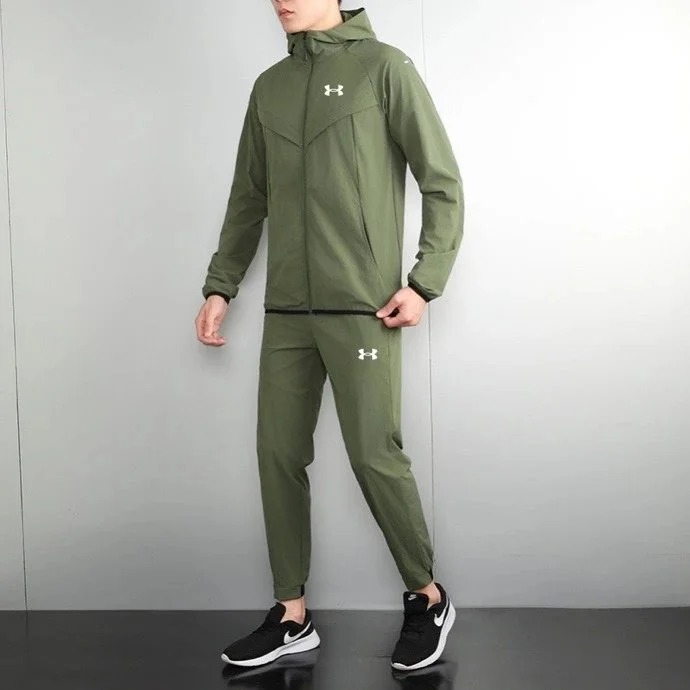 Under Armour Under Armour Olive Green Tracksuit Set Green - 1
