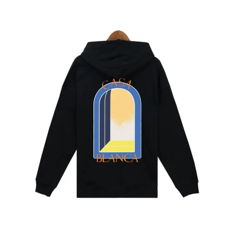 Casablanca Casa Blanca Black Graphic Hoodie Black - 1