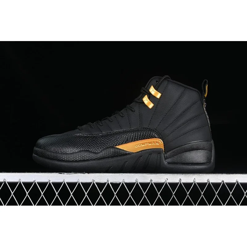 Jordan Air Jordan 12 Black Gold Sneakers Black