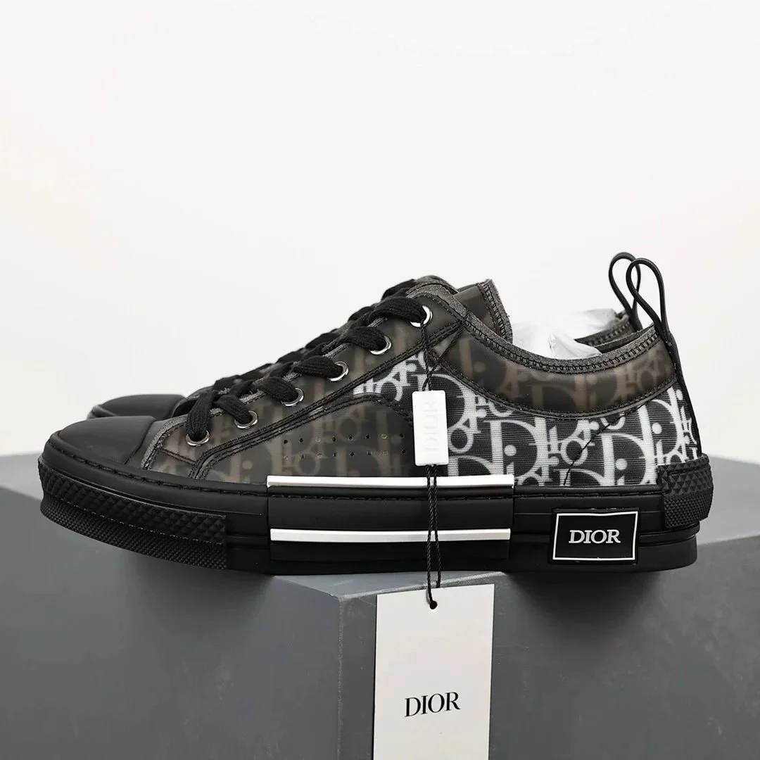 Dior Dior Dior Book Tote 16-B23 Black Transparent Low-Top Sneakers Black - 1