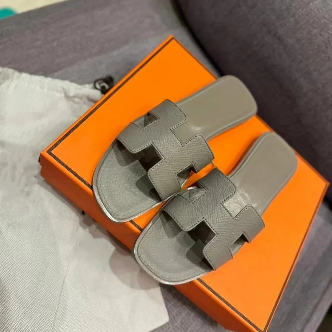 Hermès H Oroton Grey Sandals