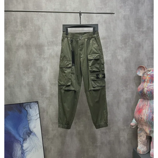 Stone Island Stone Island Olive Cargo Pants Green