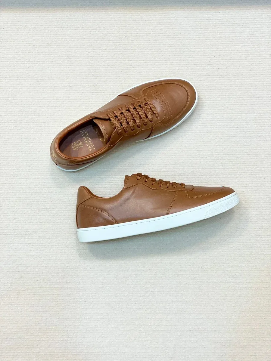 Other Brunello Cucinelli Tan Leather Sneakers Brown - 1